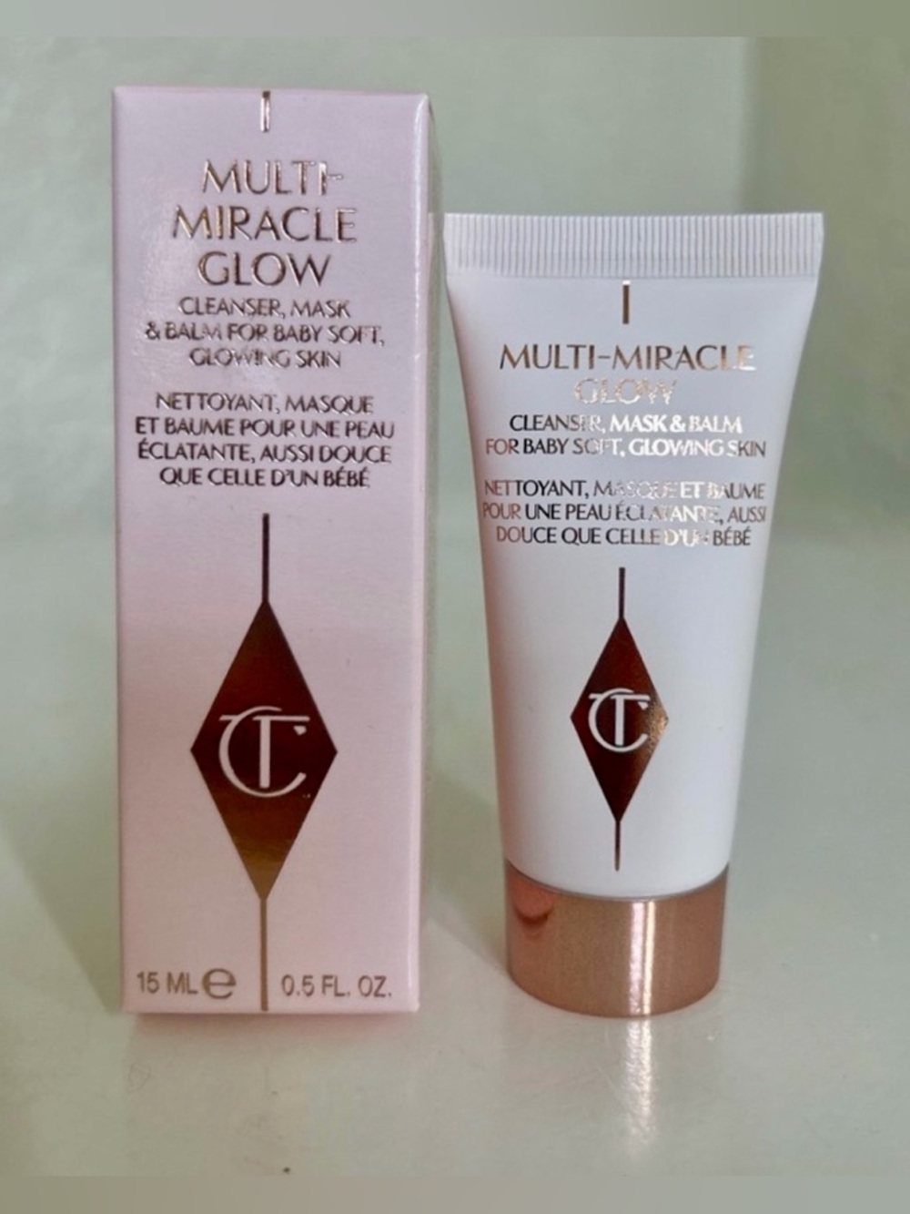 Charlotte Tilbury Multi-Miracle Glow in White and Rose Gold NIB